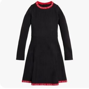 NWT Guess Girls' One Size Stretch Long Sleeve Sweater Dress Sz 7